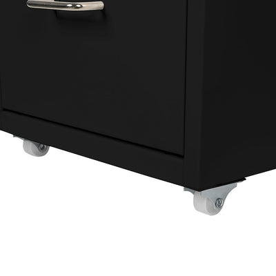 4 Tiers Steel Orgainer Metal File Cabinet With Drawers Office Furniture Black