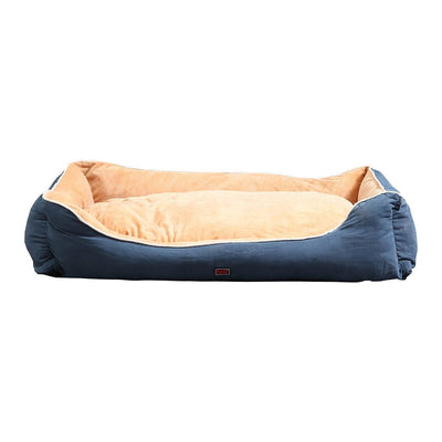 PaWz Pet Bed Mattress Dog Cat Pad Mat Puppy Cushion Soft Warm Washable M Blue