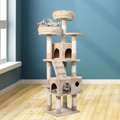 Cat Tree Tower Condo House Post Scratching Furniture Play Pet Activity Kitty Bed - Payday Deals