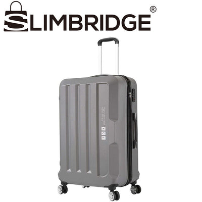 24" Check In Luggage Hard side Lightweight Travel Cabin Suitcase TSA Lock Grey