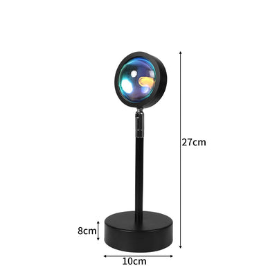 EMITTO USB Sunset Projection Lamp LED Modern Romantic Night Light Multi-colour - Payday Deals
