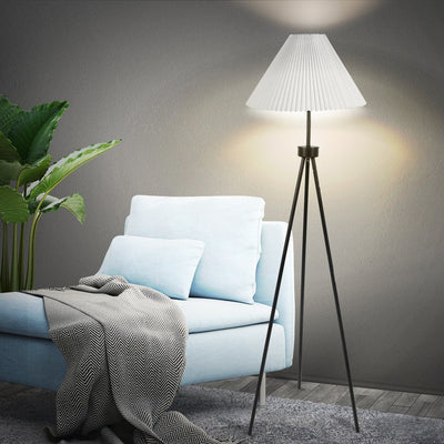 Modern LED Floor Lamp Stand Reading Light Decoration Indoor Classic Linen Fabric - Payday Deals