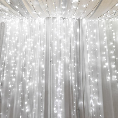 EMITTO LED Curtain Fairy Lights Wedding Indoor Outdoor Xmas Garden Party Decor - Payday Deals