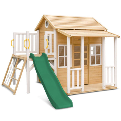Finley Cubby House with Green Slide