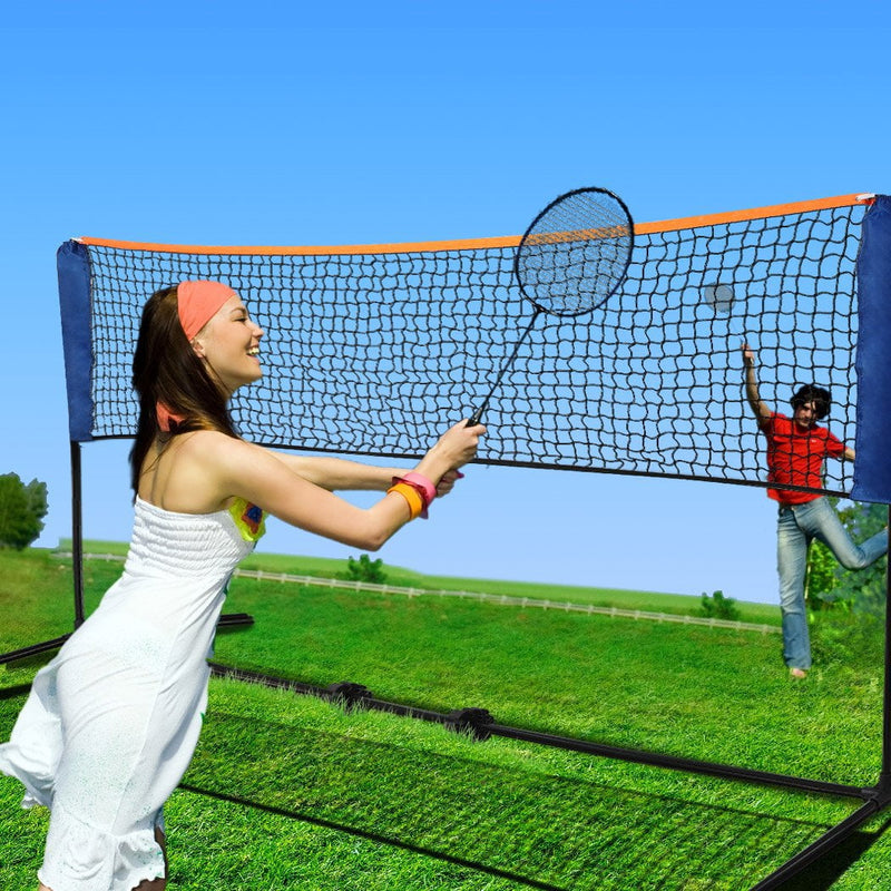 4M Badminton Volleyball Tennis Net Portable Sports Set Stand Beach Backyards - Payday Deals
