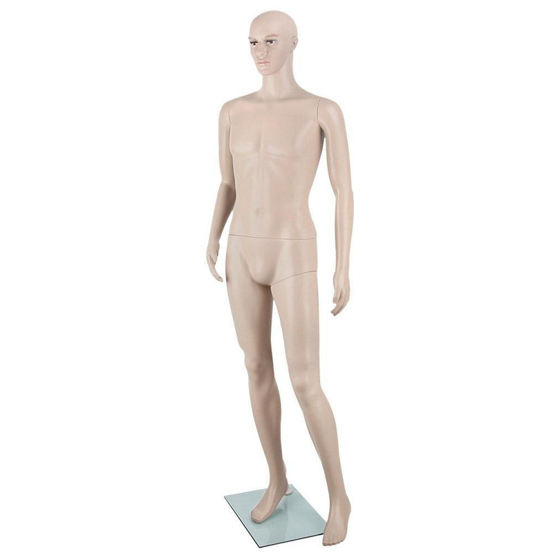 186cm Tall Full Body Male Mannequin - Skin Coloured - Payday Deals