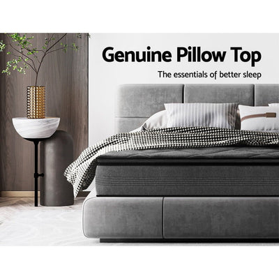 Giselle QUEEN Mattress Pillow Top Bed Size Bonnell Spring Medium Firm Foam 18CM