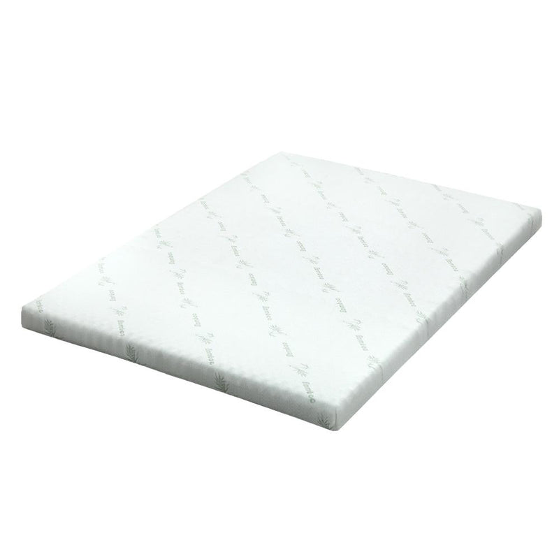 Giselle Bedding Cool Gel Memory Foam Mattress Topper w/Bamboo Cover 8cm - King - Payday Deals