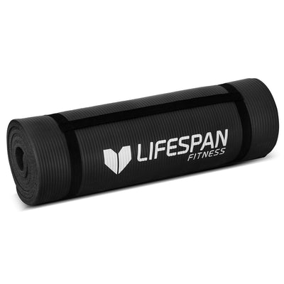 Lifespan Fitness Exercise Mat Black 15mm
