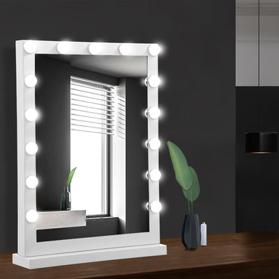 Embellir Hollywood Makeup Mirror With Light 15 LED Bulbs Vanity Lighted Stand - Payday Deals