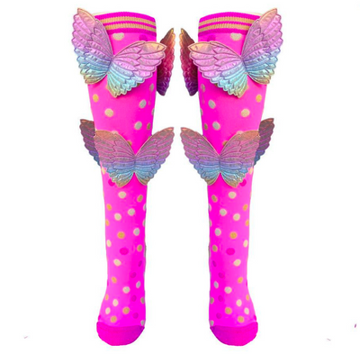 BUTTERFLY SOCKS Girl’s Age 6-99 Colour Pink