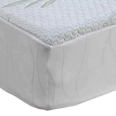DreamZ Fully Fitted Waterproof Breathable Bamboo Mattress Protector Double Size - Payday Deals