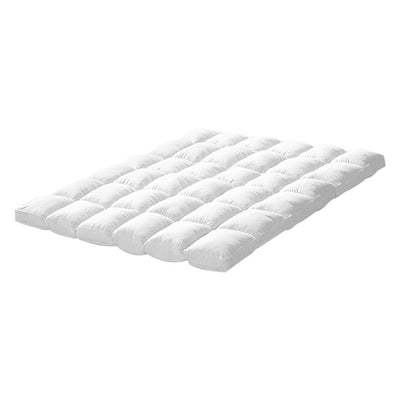 DreamZ Bedding Luxury Pillowtop Mattress Topper Mat Pad Protector Cover King - Payday Deals