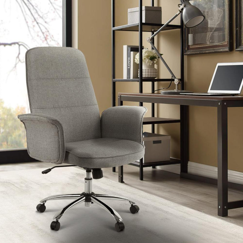 Artiss Fabric Office Chair Grey - Payday Deals