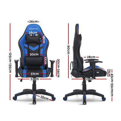 Artiss Gaming Office Chair RGB LED Lights Computer Desk Chair Home Work Chairs - Payday Deals