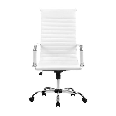 Artiss Gaming Office Chair Computer Desk Chairs Home Work Study White High Back - Payday Deals