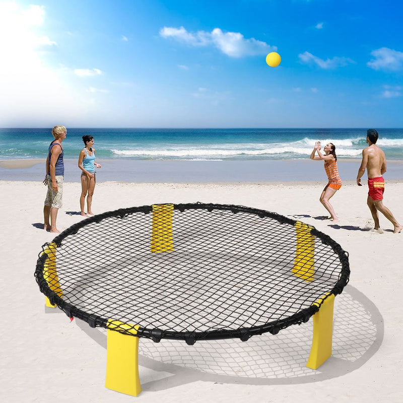 Spikeball Kit Spike Ball Set Outdoor Game Garden Beach Net Mini Volleyball Sport - Payday Deals