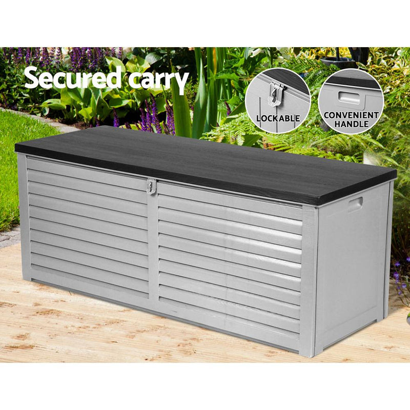 Gardeon Outdoor Storage Box Bench Seat 390L - Payday Deals