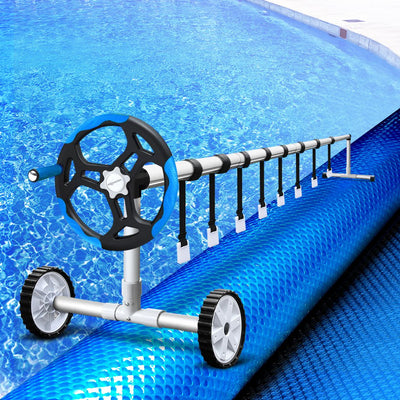 Aquabuddy Swimming Solar Pool Cover Pools Roller Wheel Blanket Covers11X8M