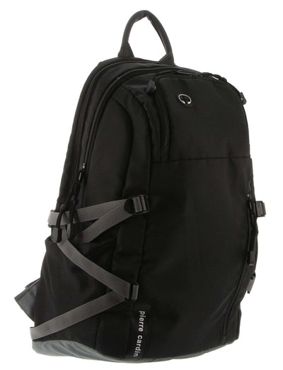 Pierre Cardin RFID Backpack fits Laptop & Tablet Travel School Trekking Hiking Camp