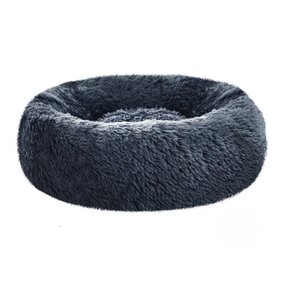 i.Pet Pet bed Dog Cat Calming Pet bed Small 60cm Dark Grey Sleeping Comfy Cave Washable - Payday Deals