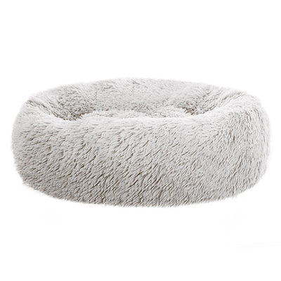 i.Pet Pet bed Dog Cat Calming Pet bed Medium 75cm White Sleeping Comfy Cave Washable - Payday Deals
