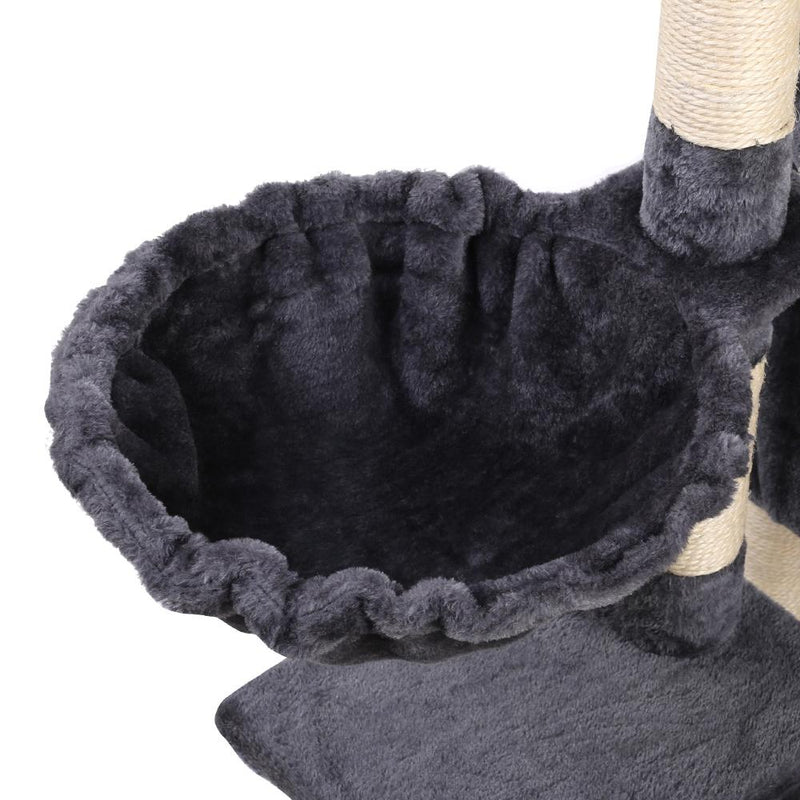 i.Pet Cat Tree 120cm Trees Scratching Post Scratcher Tower Condo House Furniture Wood Multi Level - Payday Deals