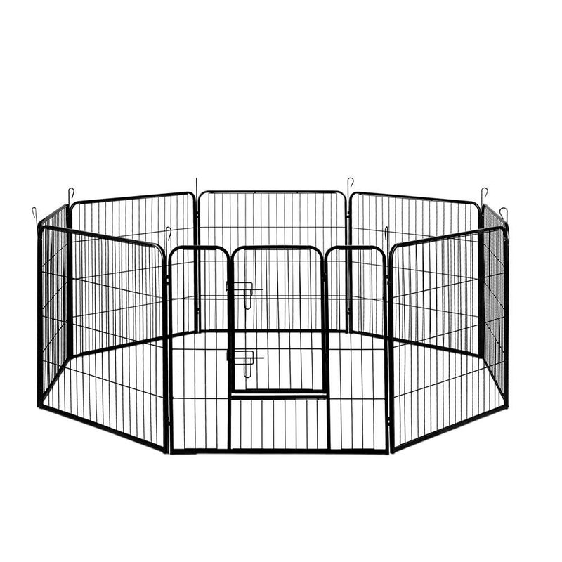 i.Pet 8 Panel Pet Dog Playpen Puppy Exercise Cage Enclosure Fence Play Pen 80x80cm - Payday Deals
