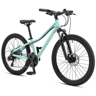 Ultralight SW24 Girls 24" Kids Hardtail Mountain Bike Cool Mint