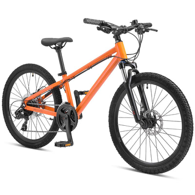 Ultralight ST24 Boys 24" Kids Hardtail Mountain Bike Vibrant Orange