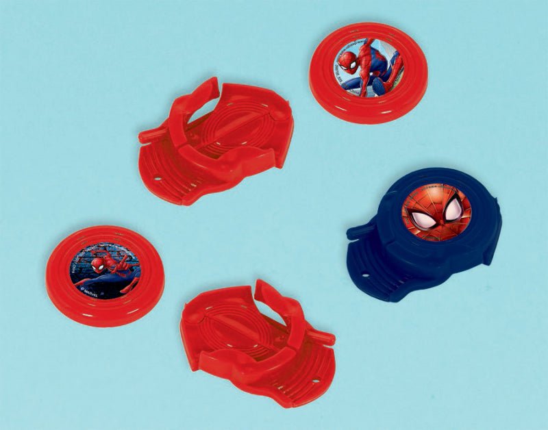 Spiderman Party Supplies Webbed Wonder Mini Disc Shooters 12 Pack