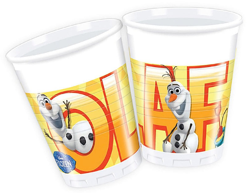 Frozen Olaf Summer Plastic Cups 8 Pack