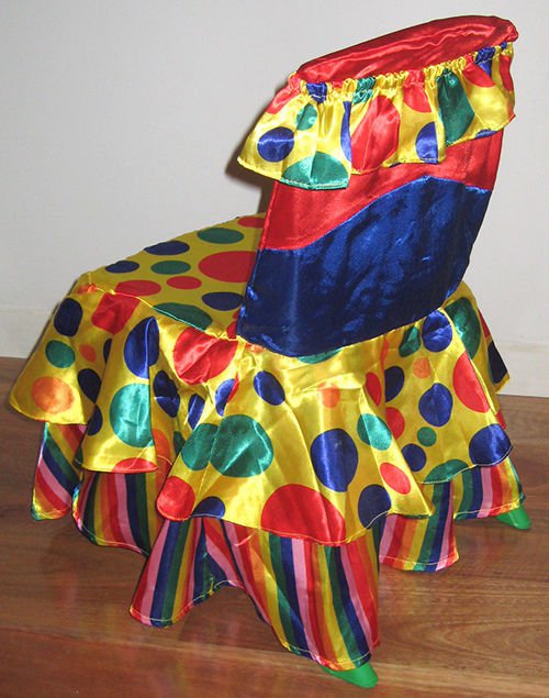 Girls Circus Clown Kids Chair Cover 1 each