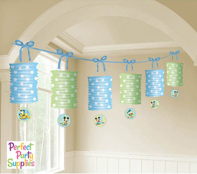 Mickey Mouse 1st Birthday Party Supplies Paper Lantern Garland