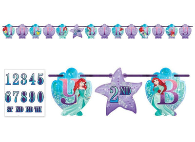 The Little Mermaid Jumbo Letter Banner Kit