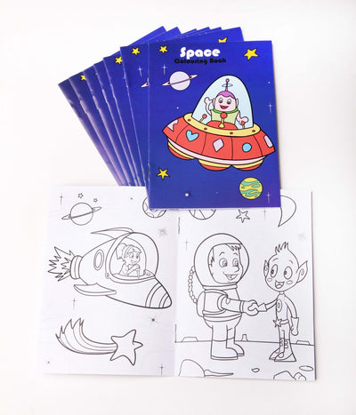Space Colouring Books 8 Pack Loot Bag Fillers