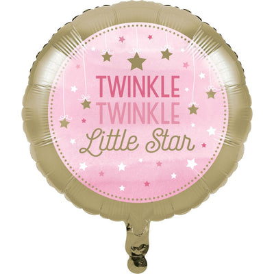 Twinkle Twinkle Little Star Girl Foil Balloon