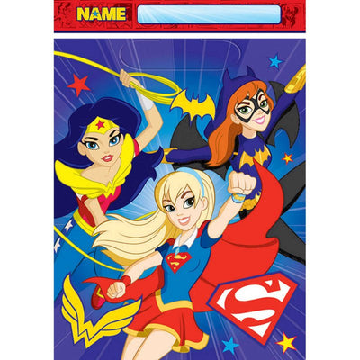 Super Hero Girls Loot Bags 8 Pack
