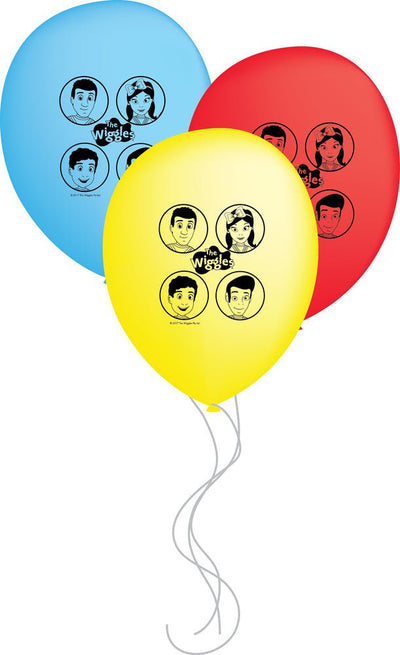 The Wiggles Party Supplies Anthony Emma Simon Lachy Balloons 6 pack
