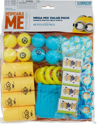 Minions Despicable Me Party Supplies Mega Mix 48 Piece Value Pack