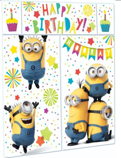 Despicable Me Minions Party Supplies Scene Setter Wall Decorating Kit