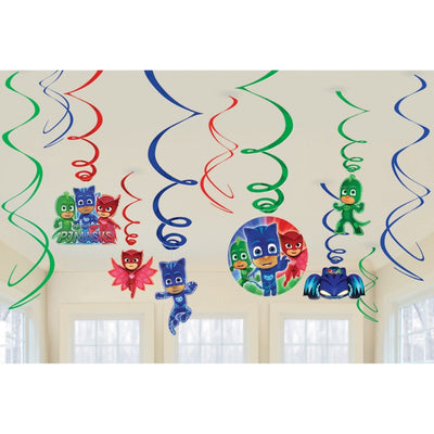 PJ Masks Party Supplies PJ Masks Hanging Swirls Decorations