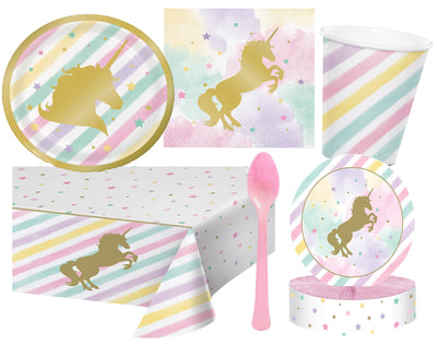 Unicorn Party Supplies Unicorn Sparkle 8 Person Deluxe Guest Pack