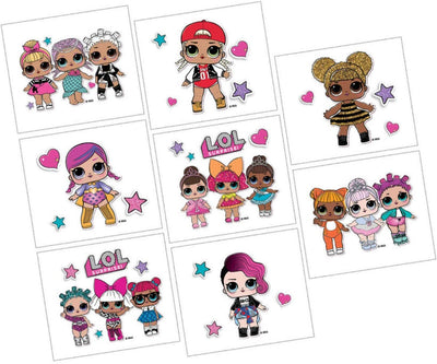 LOL Surprise Dolls Party Supplies Temporary Tattoos