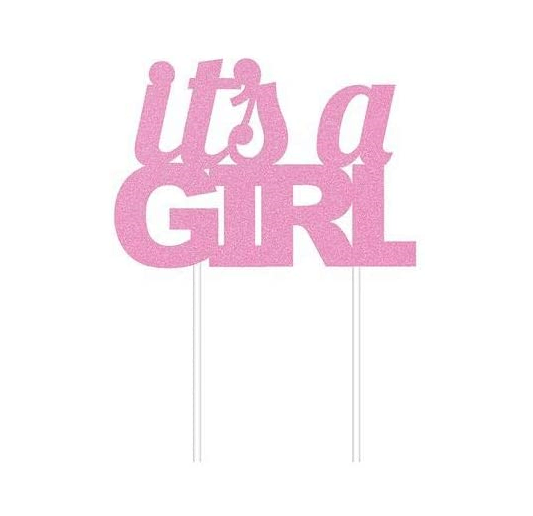 Girls Baby Shower Party Supplies Pink Glitter “It&
