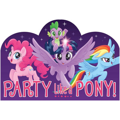 My Little Pony Friendship Postcard Invitations 8 Pack