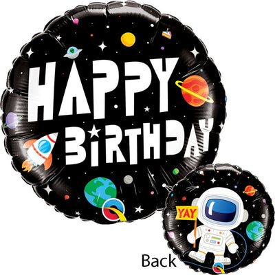 Space Party Supplies Astronaut Happy Birthday Balloon