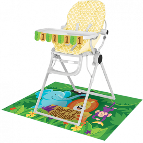 Jungle Safari 1st Birthday High Chair Kit