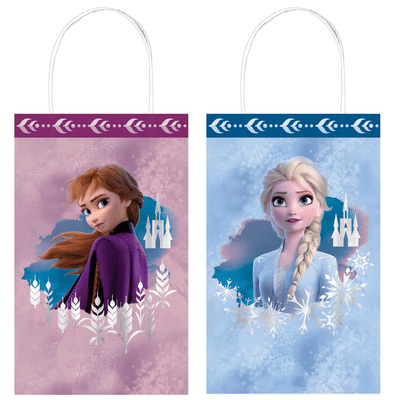 Frozen 2 Kraft Gift Bags Paper x 8 Anna & Elsa