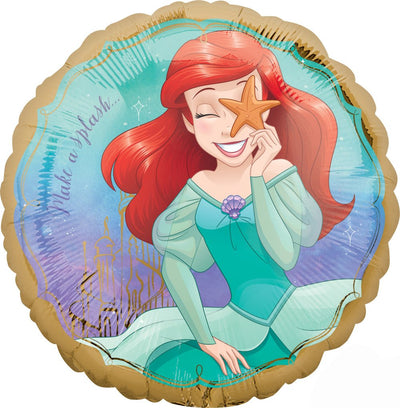The Little Mermaid Ariel Once Upon A Time 45cm Foil Round Balloon